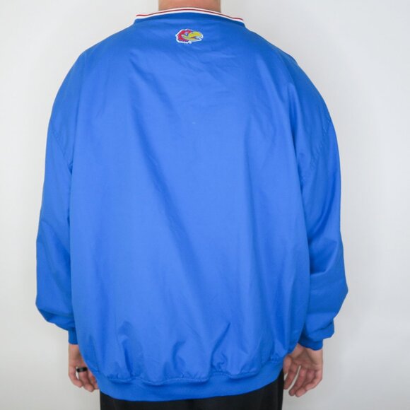 Vintage 90s Pro Player Kansas Jayhawks Pullover Windbreaker - Picture 2 of 10
